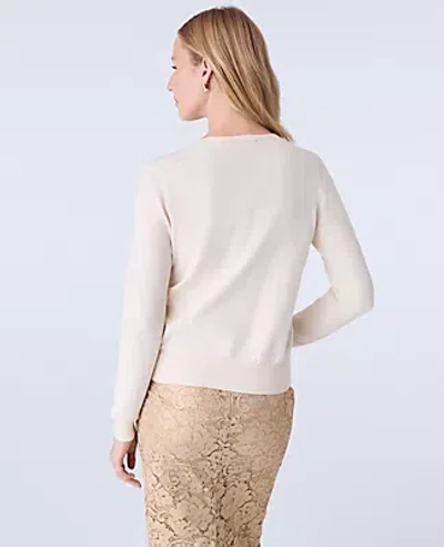 Ann Taylor Ann Cardigan In Neutral