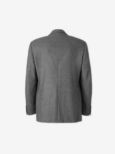 Canali Notched-lapel Single-breasted Suit In Gray