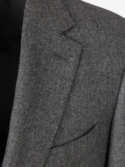 Canali Notched-lapel Single-breasted Suit In Gray
