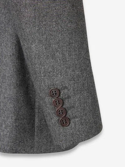 Canali Notched-lapel Single-breasted Suit In Gray