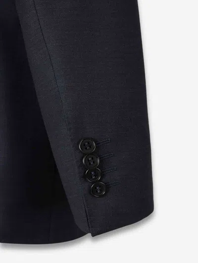 Canali Double-breasted Suit By In Blue