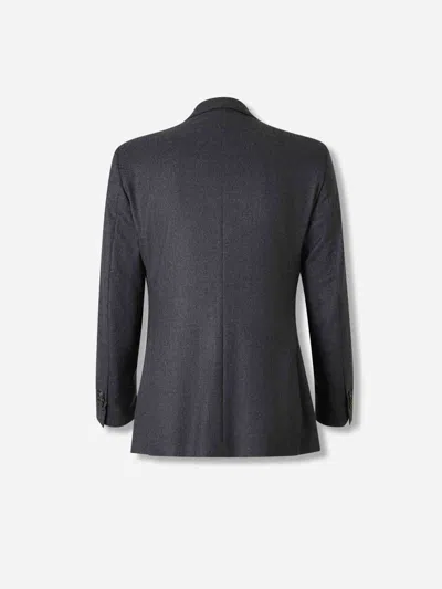 Atelier Munro Peak-lapel Double-breasted Suit In Black