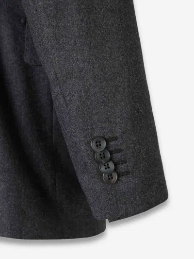 Atelier Munro Peak-lapel Double-breasted Suit In Black