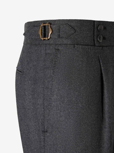 Atelier Munro Peak-lapel Double-breasted Suit In Black