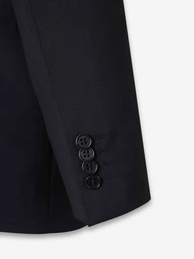 Canali Double-breasted Suit By In Black