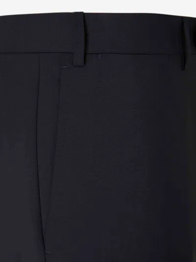 Canali Double-breasted Suit By In Black