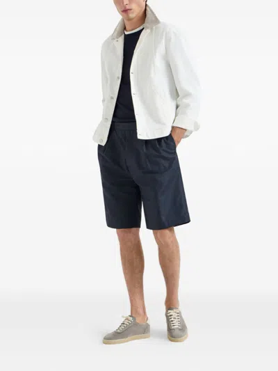 Brunello Cucinelli Leather Sneakers In Animal Print