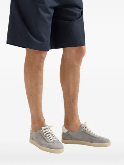 Brunello Cucinelli Leather Sneakers In Animal Print