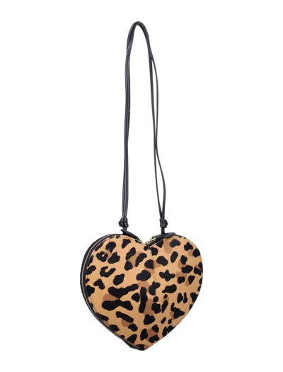 Alaïa Le Coeur Bag In Animal Print