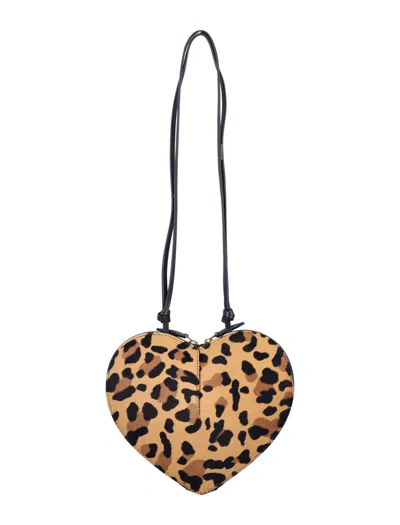 Alaïa Le Coeur Bag In Animal Print