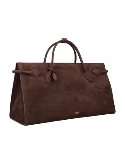 Alaïa Le Teckel Tote Bag In Brown