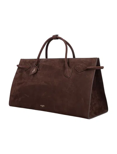 Alaïa Le Teckel Tote Bag In Brown