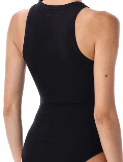 Alaïa Sculpting-rib Jersey Bodysuit In Multi
