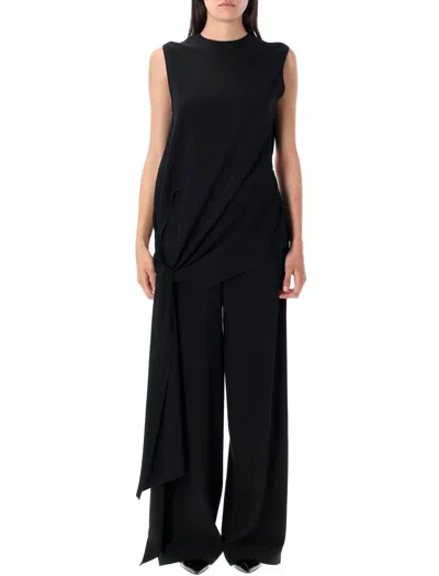 Alaïa Alaia Cady Tie Jumpsuit In Black