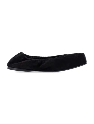 Alaïa Alaia Twotone Ballerina With Square Toe In Brown In Multi