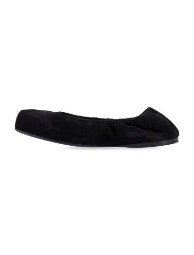 Alaïa Alaia Twotone Ballerina With Square Toe In Brown In Multi