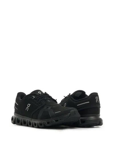 On Running Black Mesh Cloud 6 Sneakers In Black