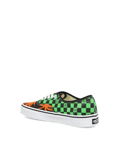 Valentino X Vans Men's Tess St Vlogo Tropical Canvas Low-top Sneakers In Multi
