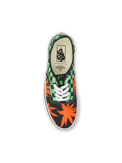 Valentino X Vans Men's Tess St Vlogo Tropical Canvas Low-top Sneakers In Multi