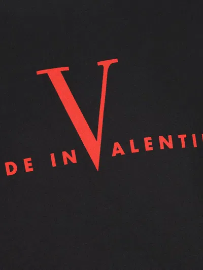 Valentino Crew Neck Sweatshirt Made In Italy In Multi