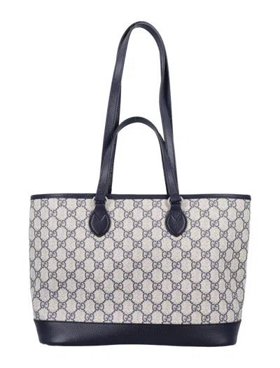 Gucci Ophidia Medium Tote Bag In Blue
