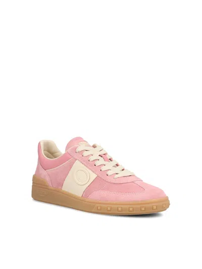 Valentino Garavani Sneakers Upvillage In Pelle Scamosciata Multicolor Donna In Neutral