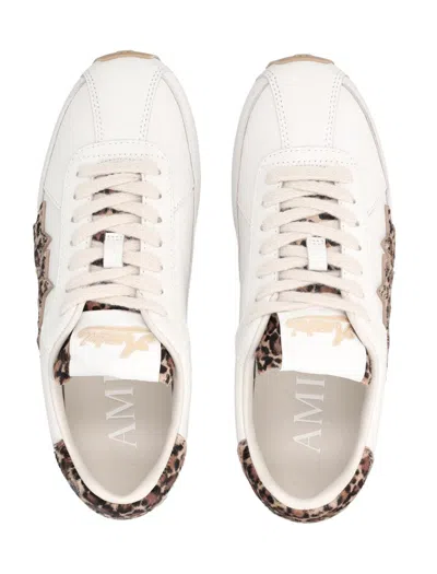 Amiri Leopard Pacific Flat Womans Sneakers In White