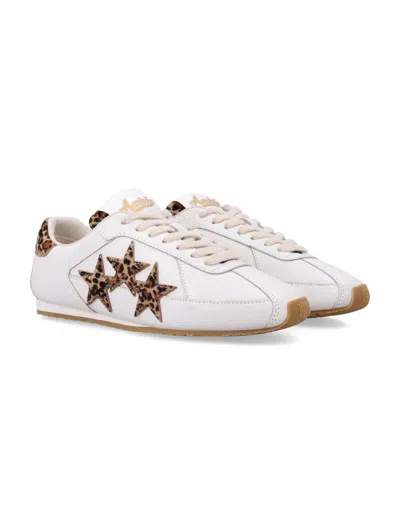 Amiri Leopard Pacific Flat Womans Sneakers In White