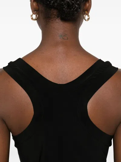 Norma Kamali Black Sleeveless Tank Top In Black