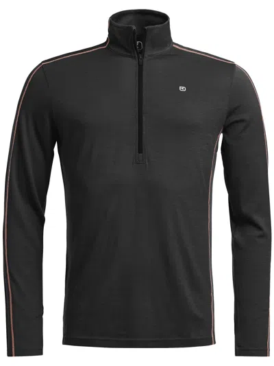 Ortovox 185 Rock'n'wool Zip Neck In Black