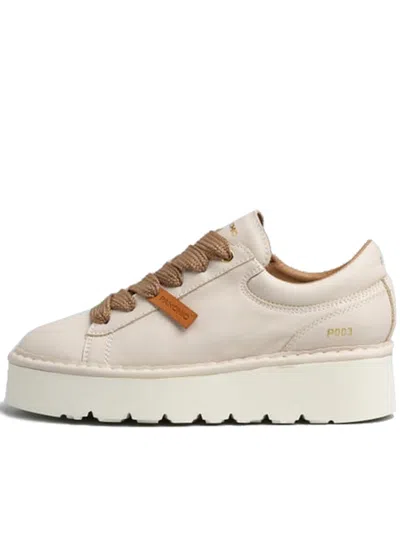 Pànchic Lace-up Platform Sneakers In White