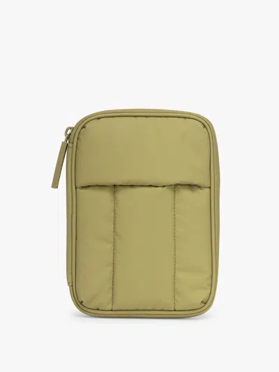 Calpak Luka Zip Passport Wallet In Green