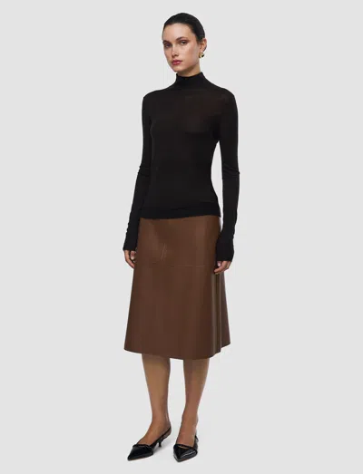 Joseph Cashair High Neck Jumper In Black