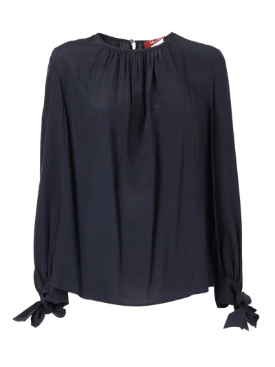 Max Mara Edotto Tie-detail Top In Multi