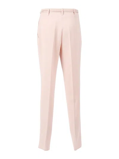 Max Mara Gisella Belt Trousers In Pink