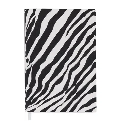Dolce & Gabbana Casa Zebra Print A5 Notebook In Multi