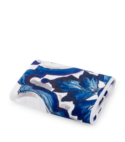 Dolce & Gabbana Casa Blu Mediterraneo Guest Towel In Multi