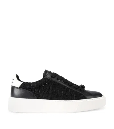 Kurt Geiger Embellished Albion Retro Sneakers In Black