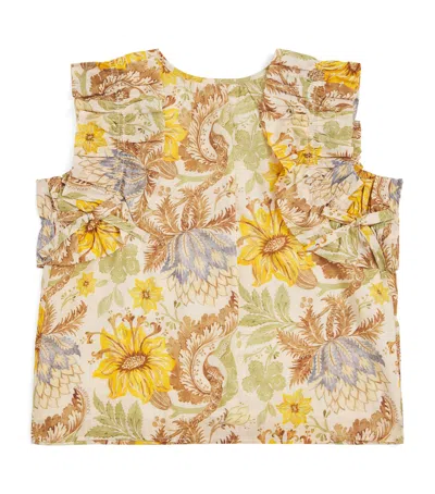 Zimmermann Cotton Daylight Blouse In Multi