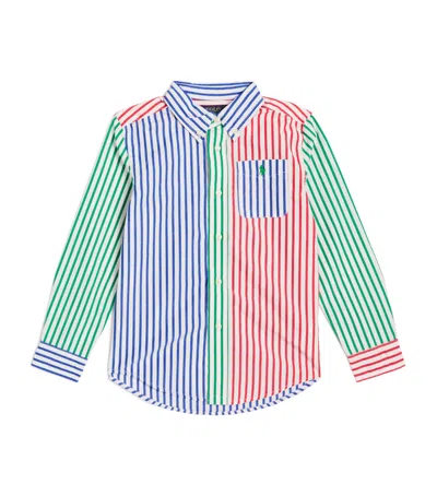 Ralph Lauren Baby Boys Striped Poplin Shirt In Multi