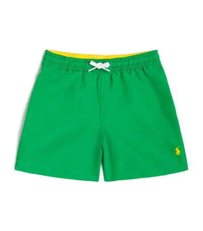 Ralph Lauren Boys Logo Swim Shorts In Green