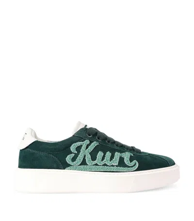 Kurt Geiger Appliqué Albion Retro Sneakers In Green
