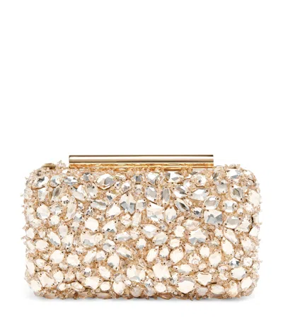Alexander Mcqueen Leather T-bar Box Clutch Bag In Pattern