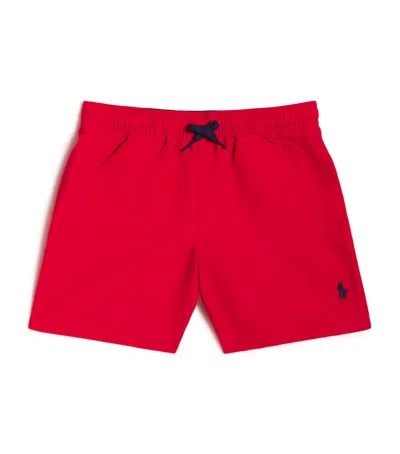 Ralph Lauren Polo Pony Swim Shorts In Red