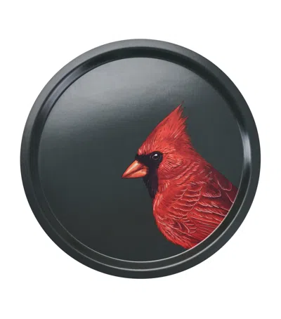 Halcyon Days Birchwood Woodland Wildlife Red Cardinal Tray In Multi