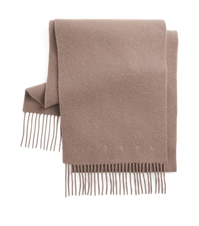 Joseph Wool Cecile Scarf In Brown