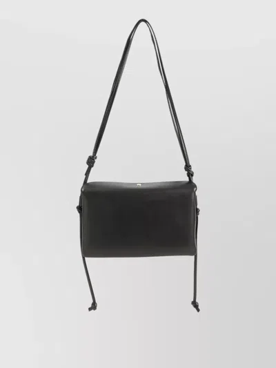 Celine Three Compartment Flap Purse In Black