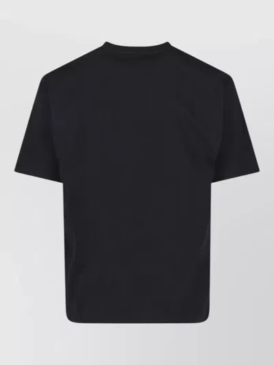 Valentino Crew Neck Short Sleeve T-shirt Design In Black