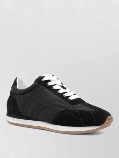 Totême Toteme Flex Quilted Suede Sneakers In Brown