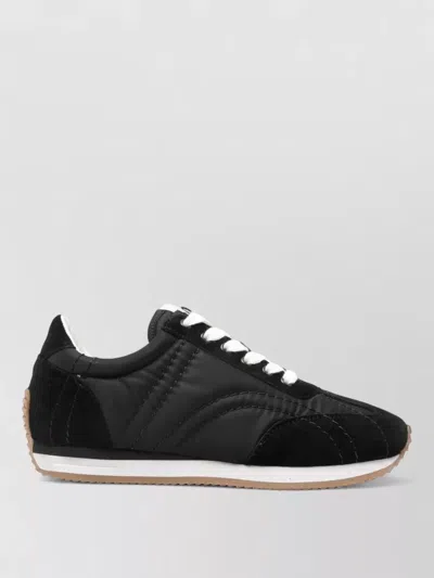Totême Toteme Flex Quilted Suede Sneakers In Brown
